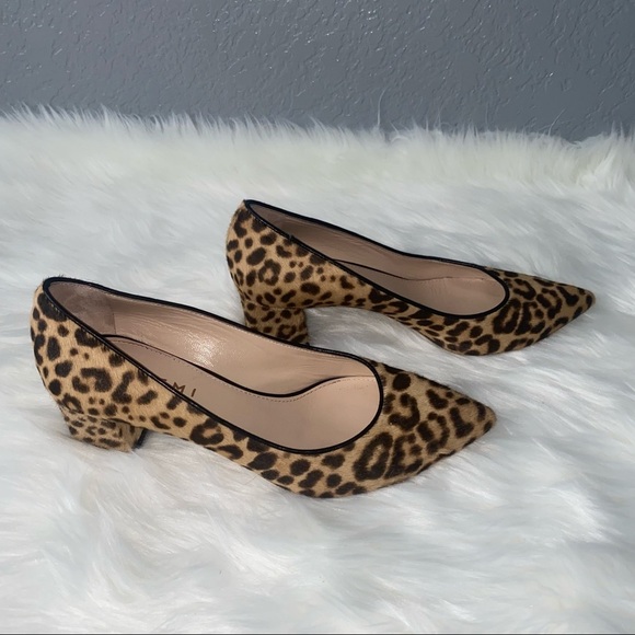 M. Gemi Block Heel Leopard‎ Pumps - Picture 5 of 15